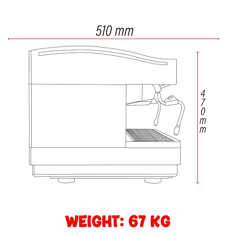 اسپرسوساز جیمبالی M27 (سفید) - LaCimbali M27 - تصویر 6